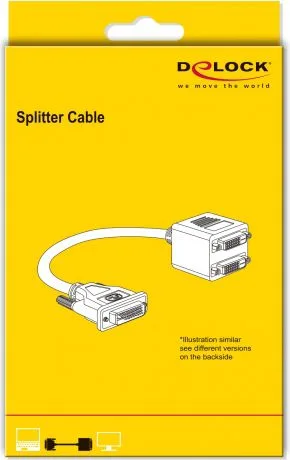 DELOCK HDMI splitter 65226 με Ethernet, 2 σε 1, 1080p, μαύρο — εικόνα 2