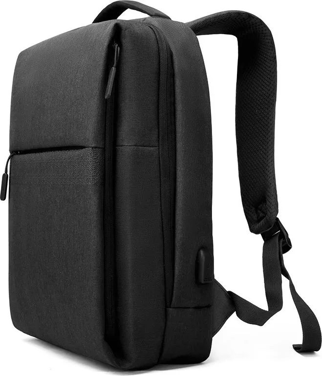 ARCTIC HUNTER τσάντα πλάτης 1701 με θήκη laptop 15.6", USB, 17L, μαύρη — εικόνα 3