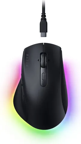 Razer PRO CLICK V2 - Wireless Ergonomic Mouse - ChatGPT AI - RGB Gaming - Long Battery