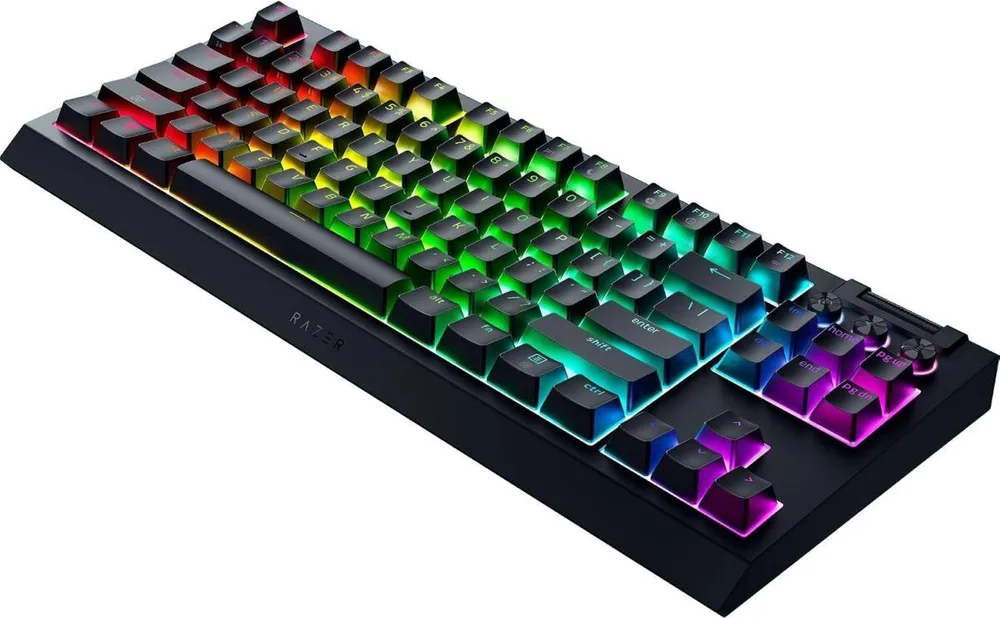 Razer Blackwidow V4 TKL HYPERSPEED UK Layout - RGB Wireless Hot-Swap Keyboard - Orange Tactile Switc — εικόνα 3