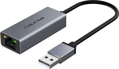 CABLETIME αντάπτορας δικτύου CT-AML100, USB, 100Mbps Ethernet, γκρι