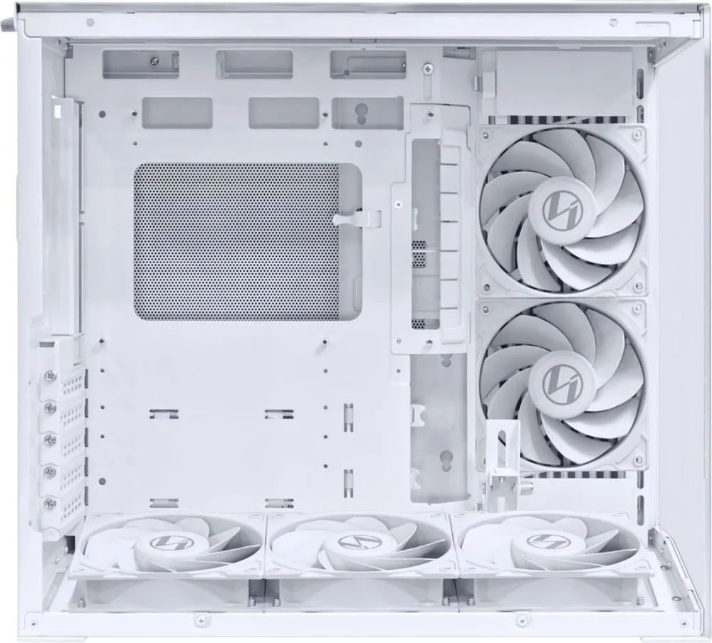 LIAN LI O11D Mini V2 Flow White - ATX PC Gaming Case - 5x Fans - Improved Airflow - GPU Support Brac — εικόνα 8