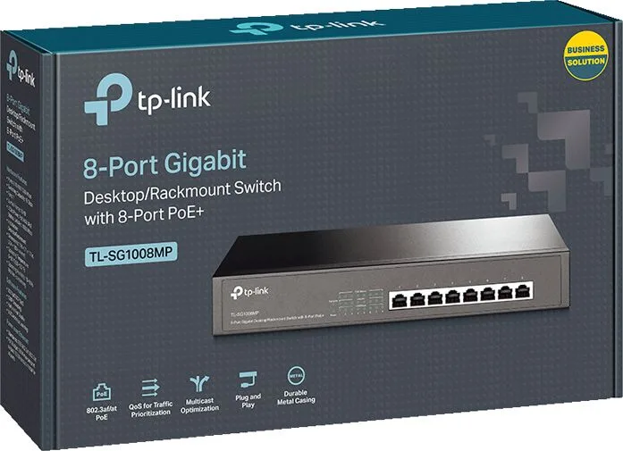 TP-LINK desktop/rackmount switch TL-SG1008MP, 8-Port PoE+, Ver. 2.0 — εικόνα 3