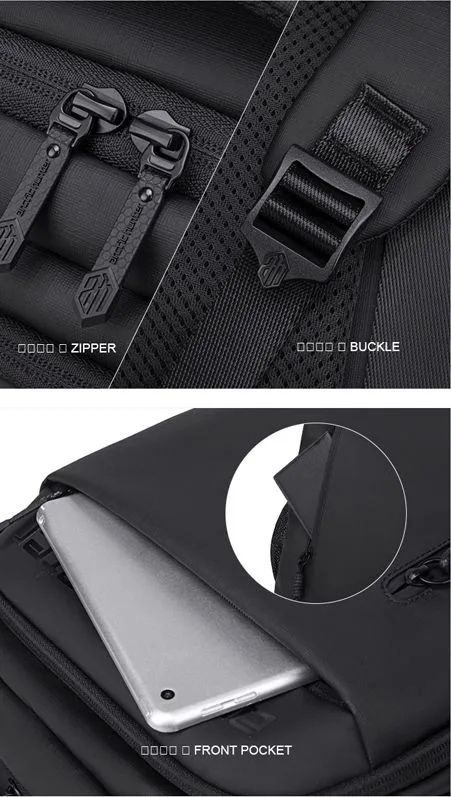 ARCTIC HUNTER τσάντα πλάτης B00534 με θήκη laptop 15.6", 21L, γκρι — εικόνα 3