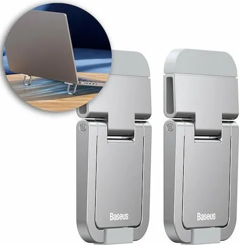 BASEUS Slim, ΠΟΔΑΡΑΚΙΑ για Laptop, 2 ΤΕΜΑΧΙΑ, ασημί
