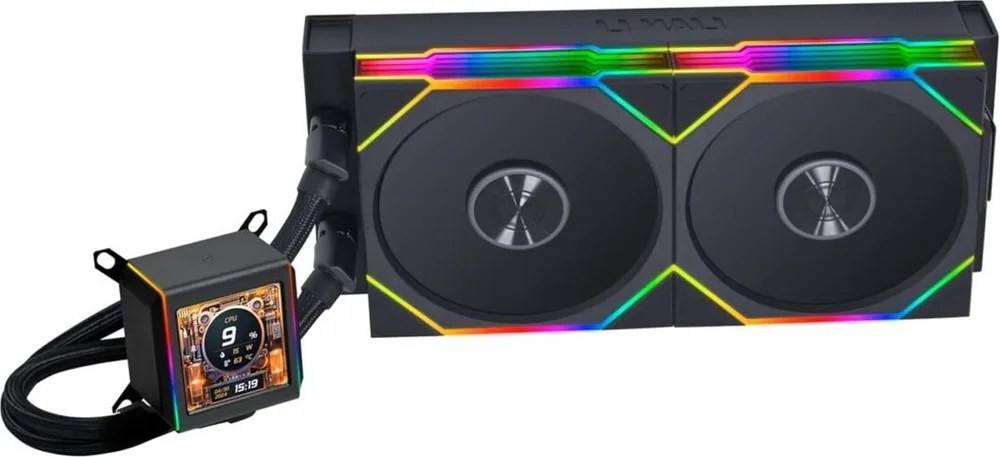 LIAN LI Galahad II LCD 280 TL Wireless Black - AIO Water Cooler - AM5/AM4 - LGA 1851/1700/1200/115x — εικόνα 2