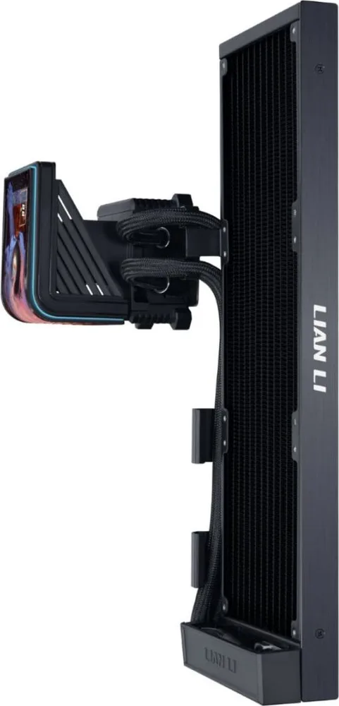 LIAN LI HydroShift II OLED Curved 360mm Fanless - AIO Water Cooling - 6.67" 2Κ Display - Black — εικόνα 2
