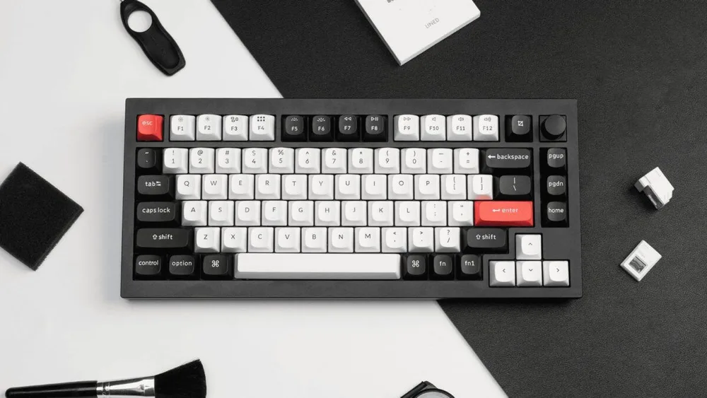 Keychron Q1 HE (Q1H-M1) QMK Wireless Custom Hall Effect Keyboard Purple Switch 75% US Layout — εικόνα 5