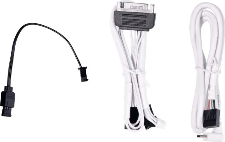 LIAN LI Galahad II LCD 360 White - AIO GPU Liquid Cooler with ARGB Fans — εικόνα 4