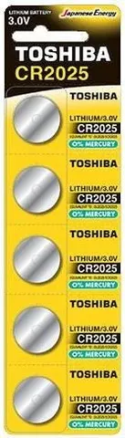 Μπαταρίες Toshiba ΛΙΘΙΟΥ CR 2025 (1 ΤΕΜ)