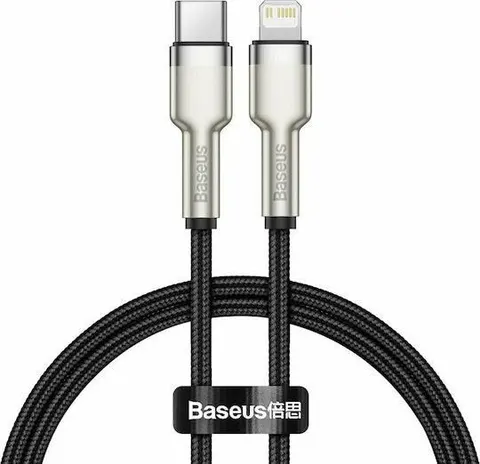 BASEUS Cafule, καλώδιο φόρτισης, Type-C ΣΕ Lightning, 2m, 20W, μαύρο
