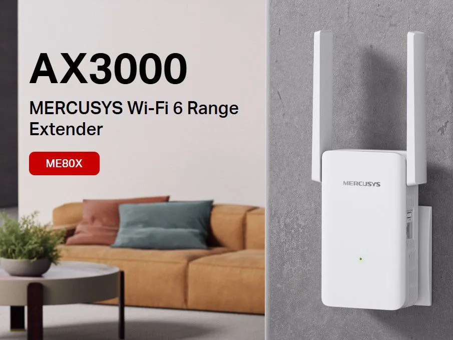 MERCUSYS range extender ME80X, WiFi 6, 3000Mbps AX3000, V1.0 — εικόνα 2