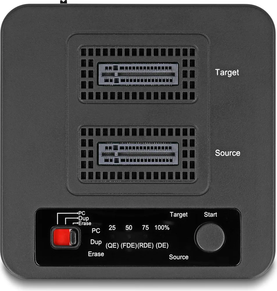 DELOCK docking station για M.2 NVMe SSD 64300, 2 θέσεων, 20Gbps, clone/erase function, μαύρο — εικόνα 4