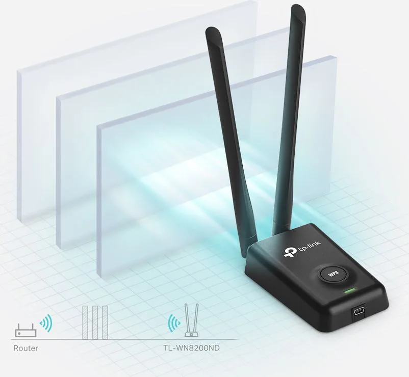 TP-LINK ασύρματος USB αντάπτορας δικτύου TL-WN8200ND, 300Mbps, Ver. 2.0 — εικόνα 5