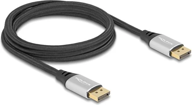 DELOCK καλώδιο DisplayPort 2.1 80634, 16K/60Hz, 40 Gbps, 2m, μαύρο — εικόνα 2