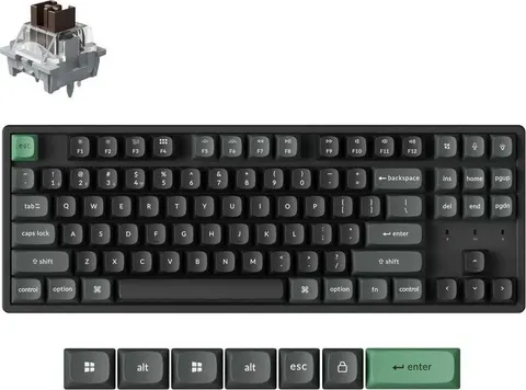 Keychron K8 Ultra (K8U-J3) ZMK Wireless 8K Mechanical Keyboard Brown Switch (Hot-Swap) 80% Us Layout