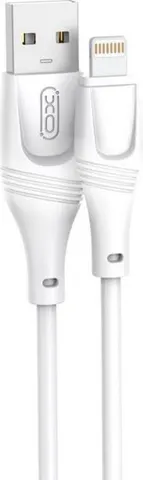 XO NB238 Zeus καλώδιο φόρτισης ΣΙΛΙΚΟΝΗΣ Lightning, λευκό, 3Μ