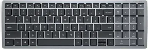 Dell KB740 Compact Multi-Device Keyboard Wireless/Bluetooth Grey English International New Open Box