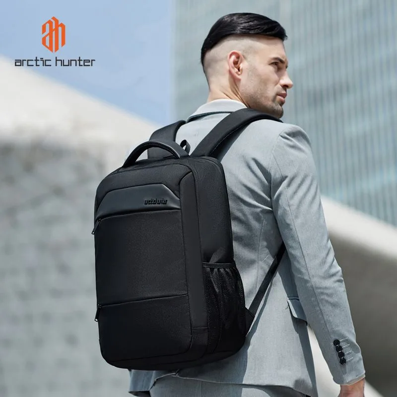 ARCTIC HUNTER τσάντα πλάτης B00111 με θήκη laptop 15.6", 20L, μαύρη — εικόνα 2