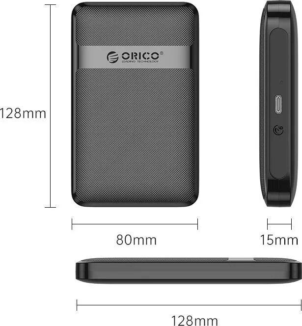 ORICO θήκη για 2.5" SATA HDD/SSD 2577C3-V1, 6Gbps, μαύρη — εικόνα 9