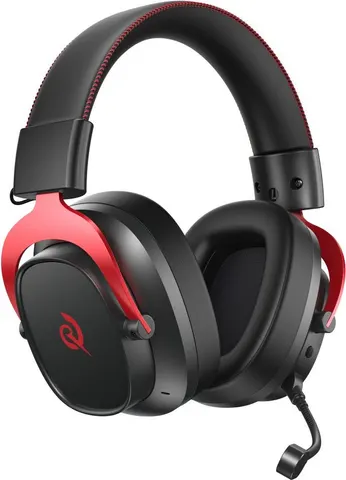 QCY Heroad VT200 Pro Tri-mode Red Wired/Wireless/BT Gaming Headset 53mm Metal Headband PS4/PS5/PC