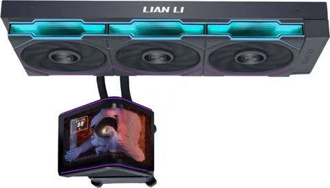 LIAN LI HydroShift II OLED Curved 360TL - 360mm AIO Water Cooling - 6.67" 2Κ Display - Black