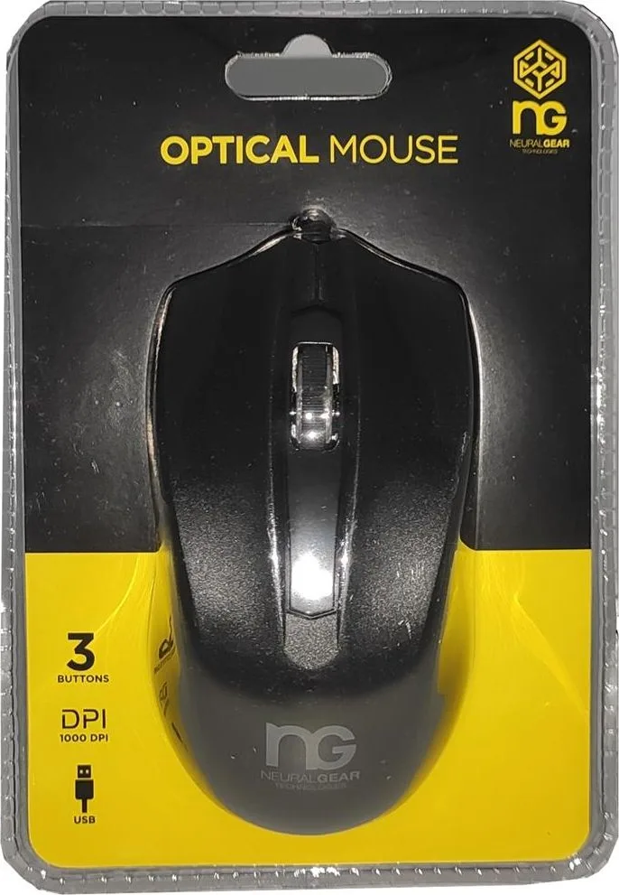 NG ποντίκι NG-MUS-3B-01 USB μαύρο — εικόνα 2