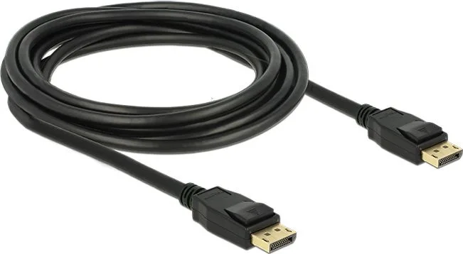 DELOCK καλώδιο DisplayPort 1.2 83807, 4K/60Hz, 21.6 Gbps, 3m, μαύρο — εικόνα 2
