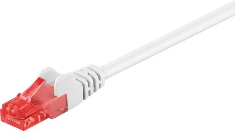 GOOBAY καλώδιο δικτύου 68632, CAT 6 U/UTP, CCA, 0.5m, λευκό