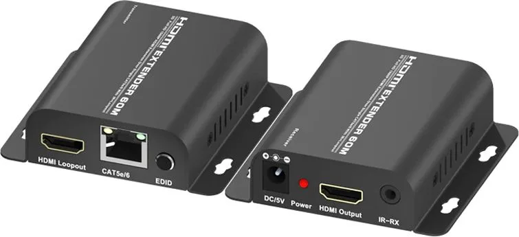 POWERTECH HDMI video extender CAB-H148 μέσω καλωδίου RJ45, 1080p, 60m — εικόνα 2
