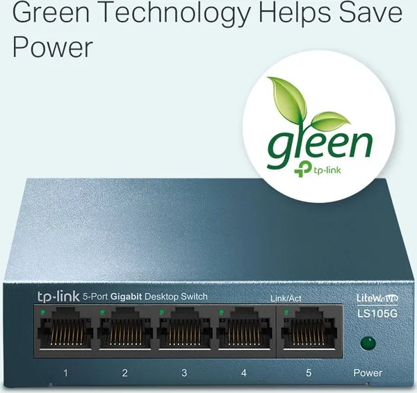 TP-LINK Desktop Switch LS105G, 5-port 10/100/1000Mbps, V.4.40 — εικόνα 4