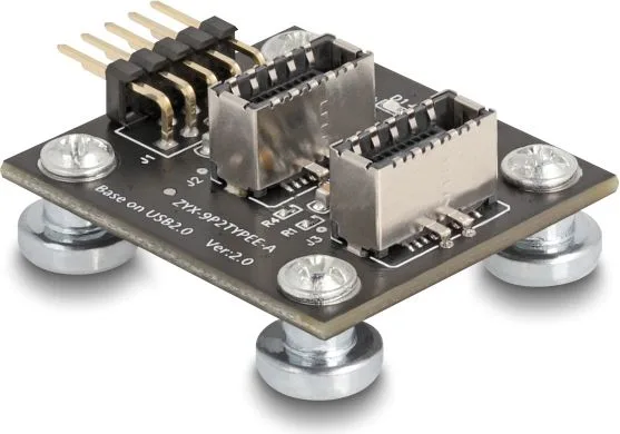 DELOCK αντάπτορας USB 2.0 Pin σε 2x USB Type-E Key A 67176 με USB pin καλώδιο — εικόνα 4