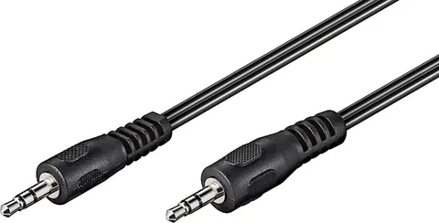 GOOBAY καλώδιο ήχου 3.5mm 50430, 3 pin stereo, 5m, μαύρο