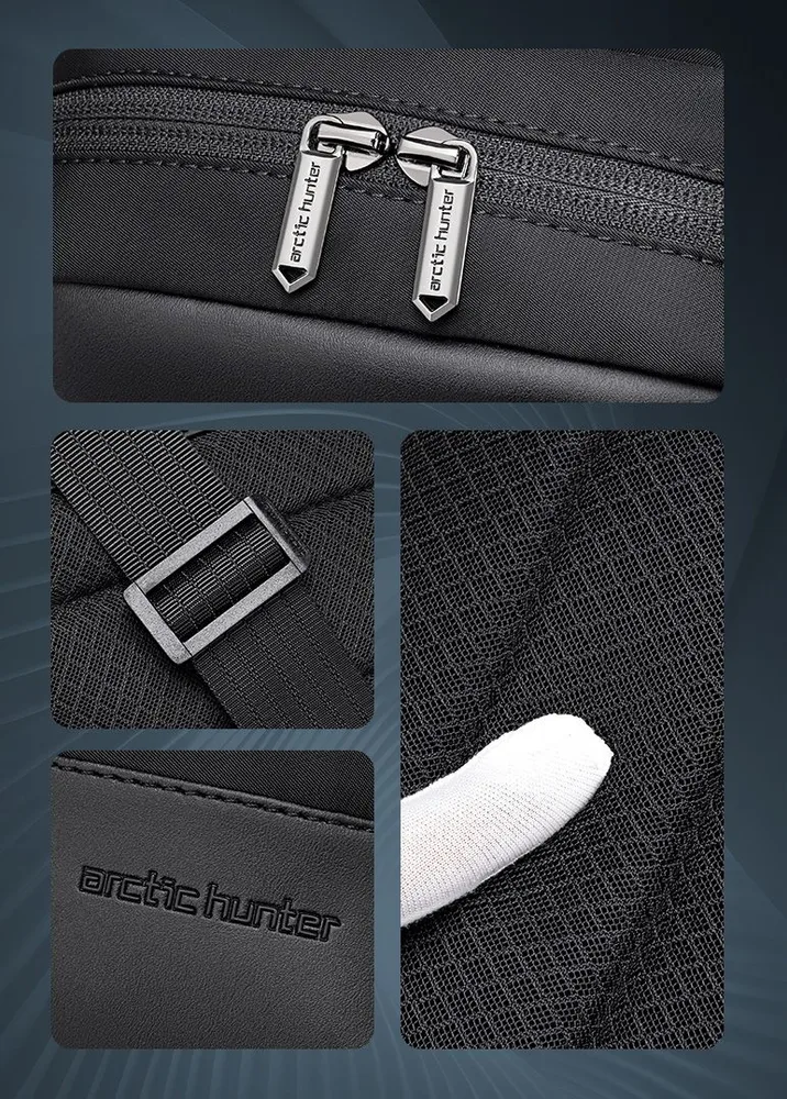 ARCTIC HUNTER τσάντα Crossbody XB00829, 3L, μαύρη — εικόνα 6