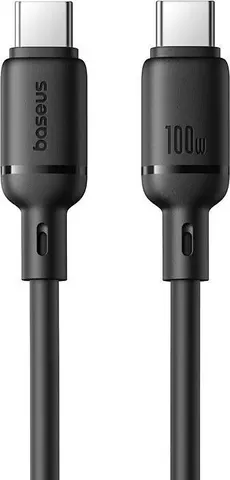 BASEUS Sliky Series, καλώδιο ΓΡΗΓΟΡΗΣ φόρτισης, Type-C ΣΕ Type-C, 100W, 2m, μαύρο