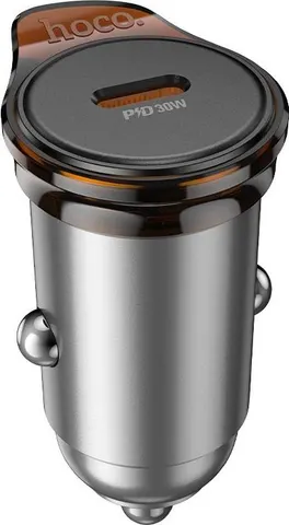 HOCO NZ16 φορτιστής ΑΥΤΟΚΙΝΗΤΟΥ, Rigorous PD30W, 1 θύρα , γκρι