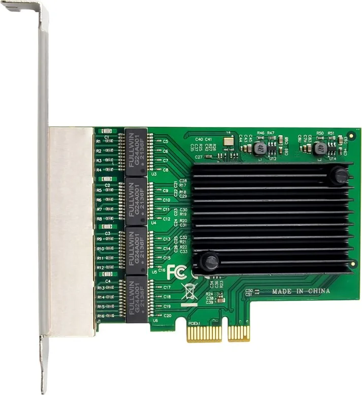 POWERTECH κάρτα επέκτασης PCIe σε 4x RJ45 GbE ST708, RTL8111F & ASM1184 — εικόνα 2