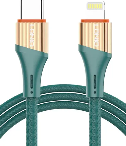 LDNIO καλώδιο Lightning σε USB-C LC631I, 30W PD, 1m, πράσινο