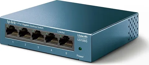 TP-LINK Desktop Switch LS105G, 5-port 10/100/1000Mbps, V.4.40