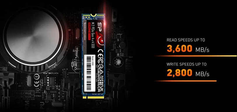 SILICON POWER SSD PCIe Gen4x4 M.2 2280 UD85, 1TB, 3.600-2.800MB/s — εικόνα 4