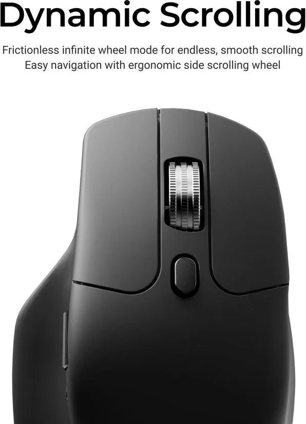 Keychron M6 (M6S-A72) Wireless Ergonomic Optical Mouse 1000hz Polling Rate Black — εικόνα 2