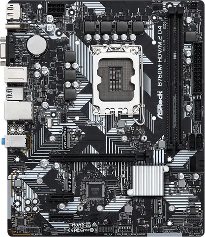 ASROCK μητρική B760M-HDV/M.2 D4, 2x DDR4, s1700, USB 3.2 Gen1, mATX