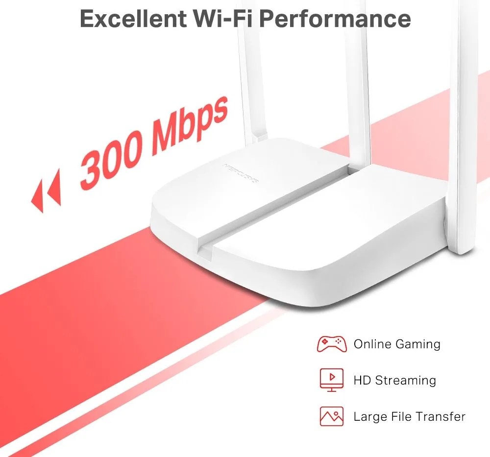 MERCUSYS router MW306R, 300Mbps, 3x 10/100Mbps LAN, Ver 1.20 — εικόνα 2