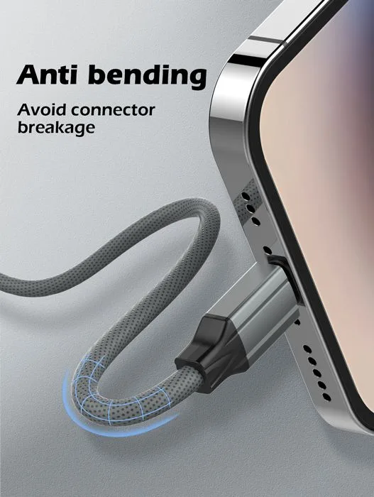 LDNIO καλώδιο Lightning σε USB-C LC441I, 30W PD, 1m, γκρι — εικόνα 3