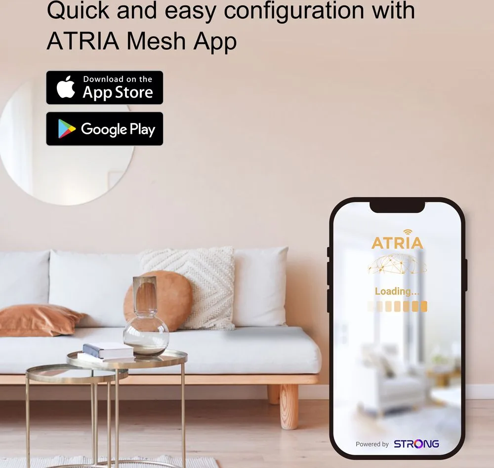 STRONG WiFi Mesh Home Kit ATRIA 2100, 2100Mbps Dual Band, 2τμχ — εικόνα 5