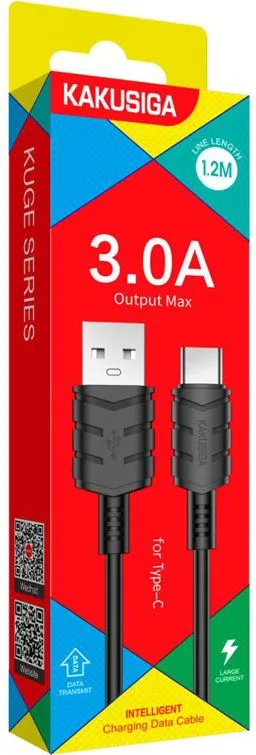 KAKUSIGA καλώδιο USB-C σε USB KSC-710, 3A, 480Mbps, 1.2m, μαύρο — εικόνα 3