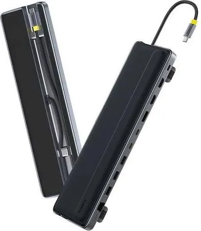 BASEUS Elitejoy EH3, USB HUB, 12 ΘΥΡΕΣ, γκρι