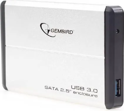 GEMBIRD θήκη για HDD 2.5" USB 3.0 Silver Aluminium — εικόνα 3