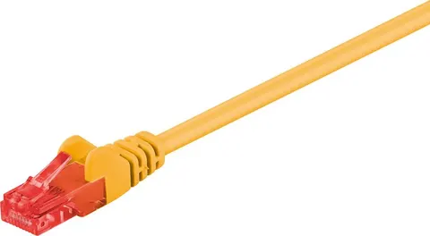 GOOBAY καλώδιο δικτύου 68438, CAT 6 U/UTP, CCA, PVC, 1m, κίτρινο