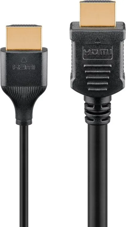 GOOBAY καλώδιο HDMI 75295 με Ethernet, slim, 4K/60Hz, 18 Gbps, 3m, μαύρο — εικόνα 3